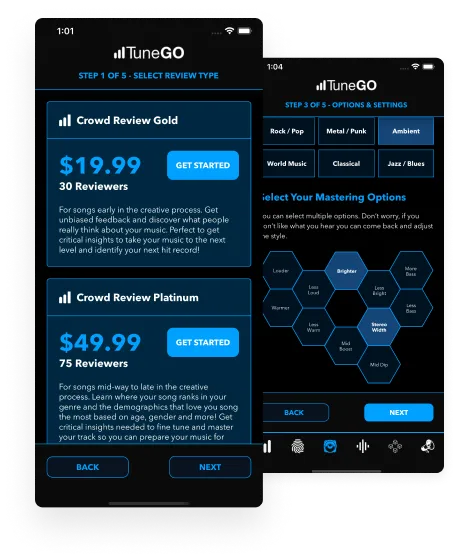 musicDistribution app fourth screenshot