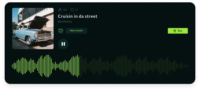 audioMusicMarketplace app second screenshot