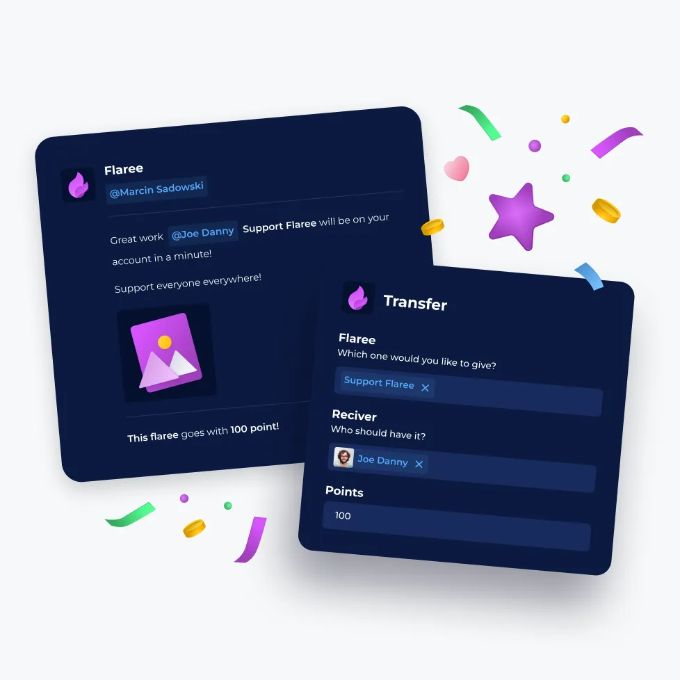 Flaree - AI rewards platform screenshot custom software development