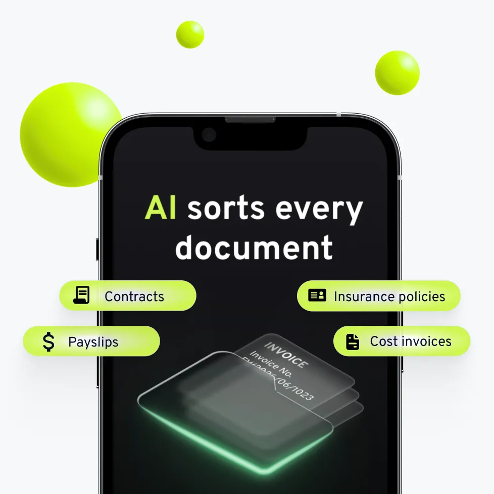 AI invoice and accounting automation screenshot custom software development