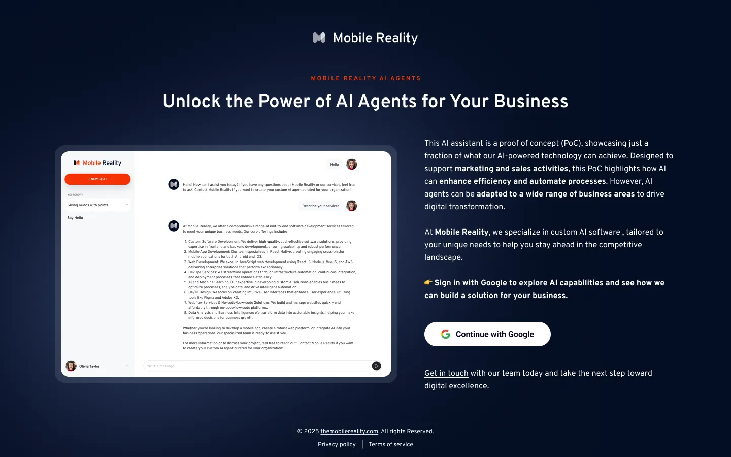 mrChat app fifth screenshot