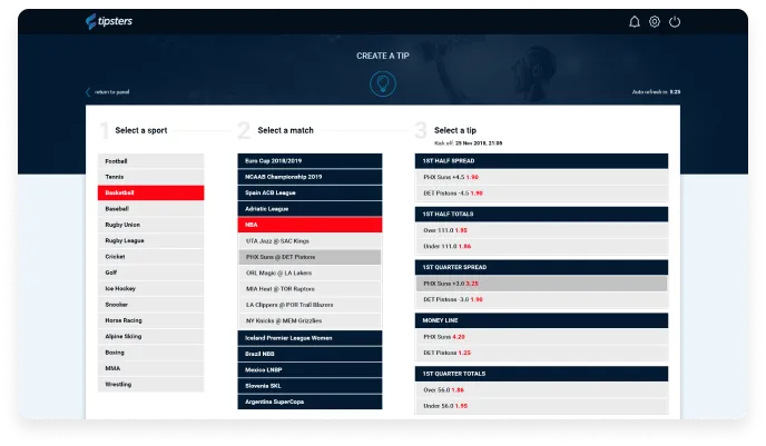 sports betting tips software development app development