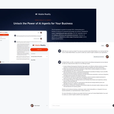 MR Assistant Chatbot App Snapshot